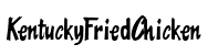 Kentucky fried chicken font