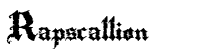 Rapscallion
